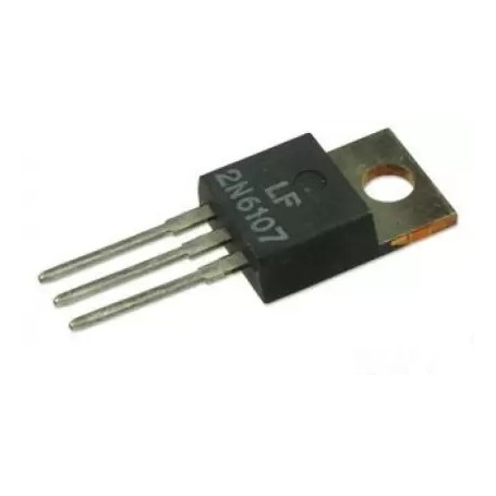 2N6107 PNP Power Transistor 60V 4A TO-220 Package