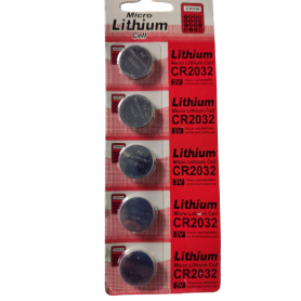 CR2032 MICRO Coin Type 3V Lithium Battery (5 Pieces)