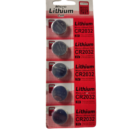 CR2032 MICRO Coin Type 3V Lithium Battery (5 Pieces)