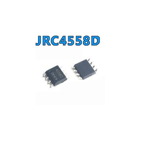 JRC 4558D CHIP IC Dual Audio Op Amp - Pack of 1 Pic