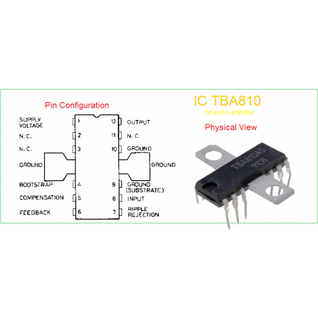 TDA810 SOUND OUTPUT IC FOR TVAND SUB WOFFER