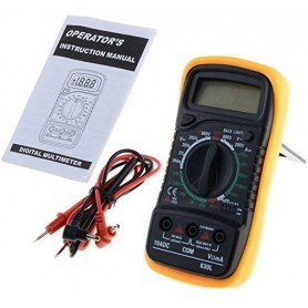 MAS830L Backlight Digital Multimeter For Measuring Current Voltage Resistance Transistor and Continuity Tester for Daily Use